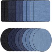 WiseGoods Luxe Set Jeans Reparatie Patches - Patch Voor Spijkerbroek - Kleding Accessoires - DIY - Broek Embleem - Tape Blauw 20st