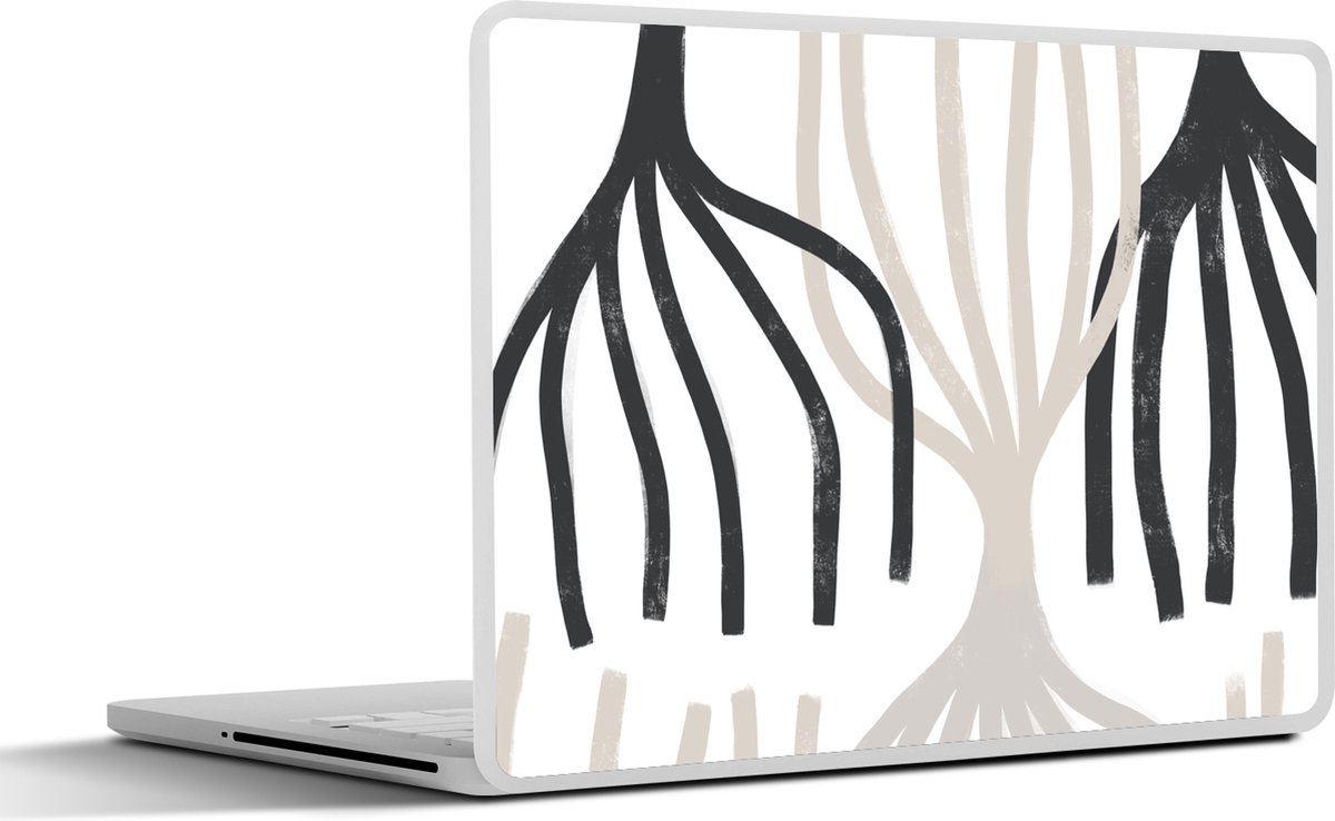 Laptop sticker - 11.6 inch - Lijn - Pastel - Abstract - Patronen - 30x21cm - Laptopstickers - Laptop skin - Cover