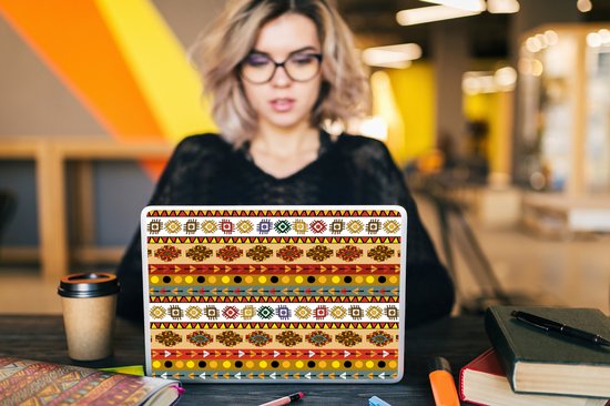 Autocollant pour ordinateur portable - 10,1 pouces - Maya - Motif - Amérique latine - 25 x 18 cm - Autocollants pour ordinateur portable - Skin pour ordinateur portable - Housse