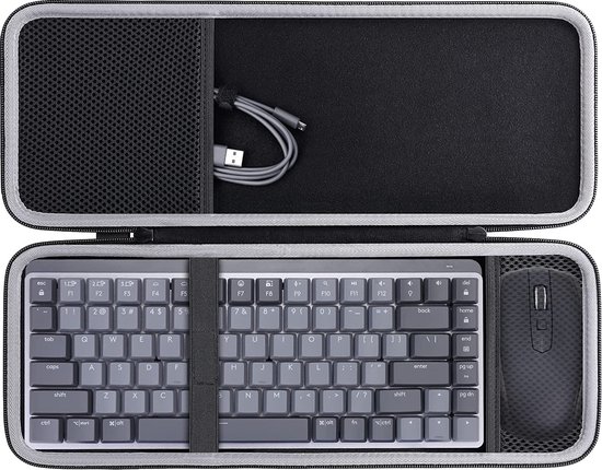 Étui rigide pour Mini clavier lumineux sans fil mécanique Logitech MX et  souris