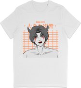 T Shirt Heren - Anime - Korte Mouw - Wit  - Maat XL