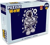 Puzzel DJ - Astronaut - Vintage - Legpuzzel - Puzzel 500 stukjes