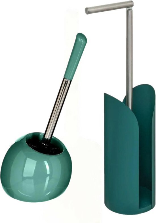 Relaxdays Toilet Accessoires Set Bamboe Toiletrolhouder Met Borstel Wc Rolhouder 597960939