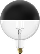 Calex Top Miroir Kalmar Noir - G200 Ampoule LED E27 - Source Lumineuse Filament Dimmable - 6W - Lumière Wit Chaud