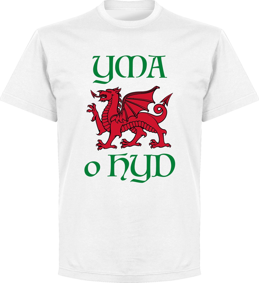 Wales Yma O Hyd Kinderen T-Shirt - Wit - Kinderen - 116