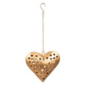 Pendentif en forme de cœur en fer doré, 23x6x22 cm, Décoration de la maison, pendentif de décoration