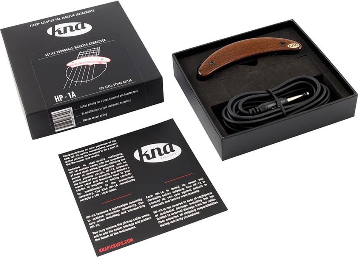 Akoestische gitaar soundhole pickup KNA Pickups KNA/HP1A actieve humbucker