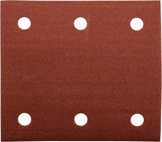Bruin schuurvel met 6 gaten, K150.