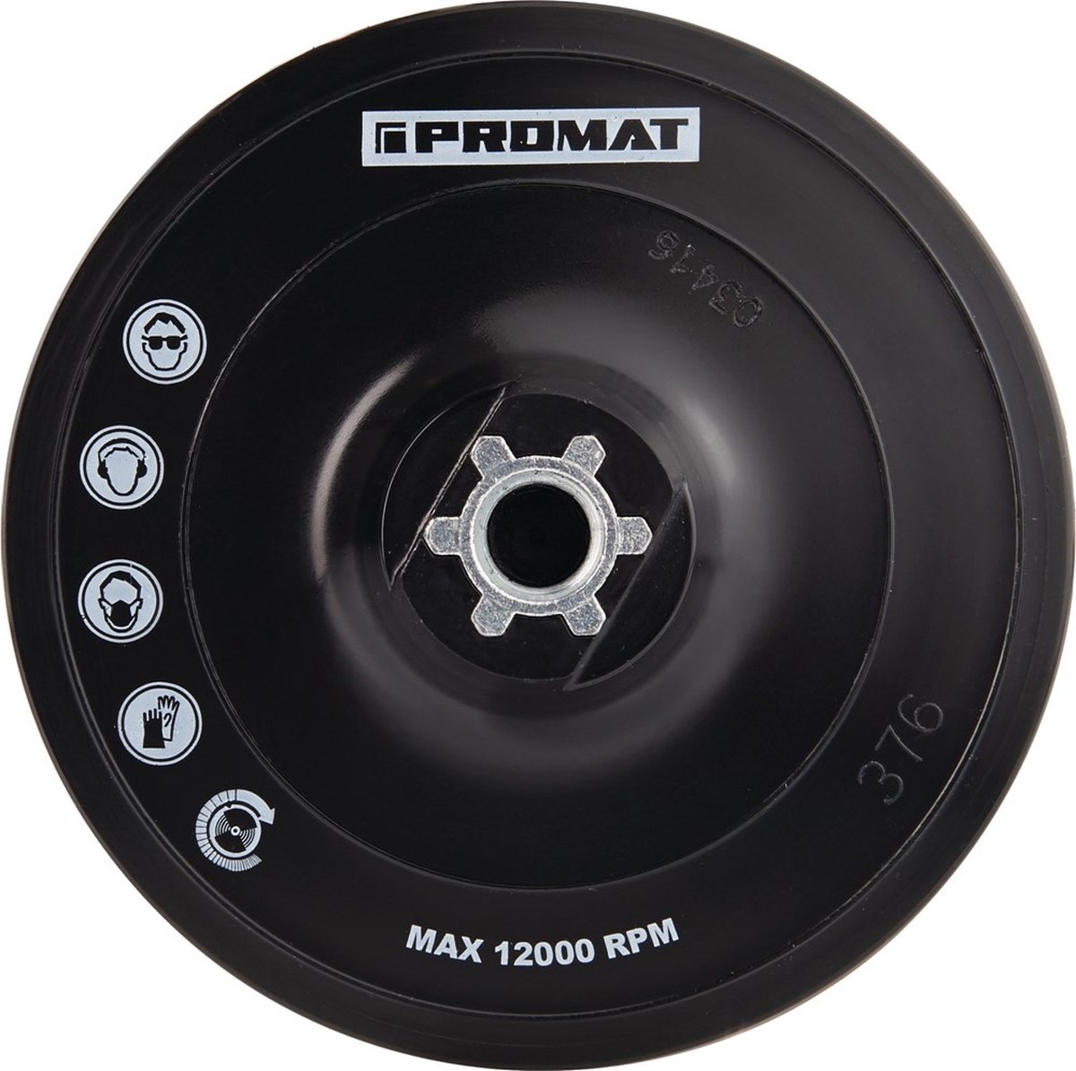 Promat steunschijf - 115mm - M14 vastklittend