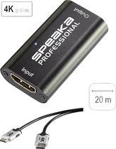 SpeaKa Professional HDMI Aansluitkabel HDMI-A stekker, HDMI-A stekker 6.00 m Zwart SP-7657900 Audio Return Channel (ARC