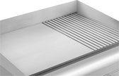 Bol.com Royal Catering Elektrische grillplaat - dubbel - 60 cm - glad en geribbeld - 6.400 W aanbieding