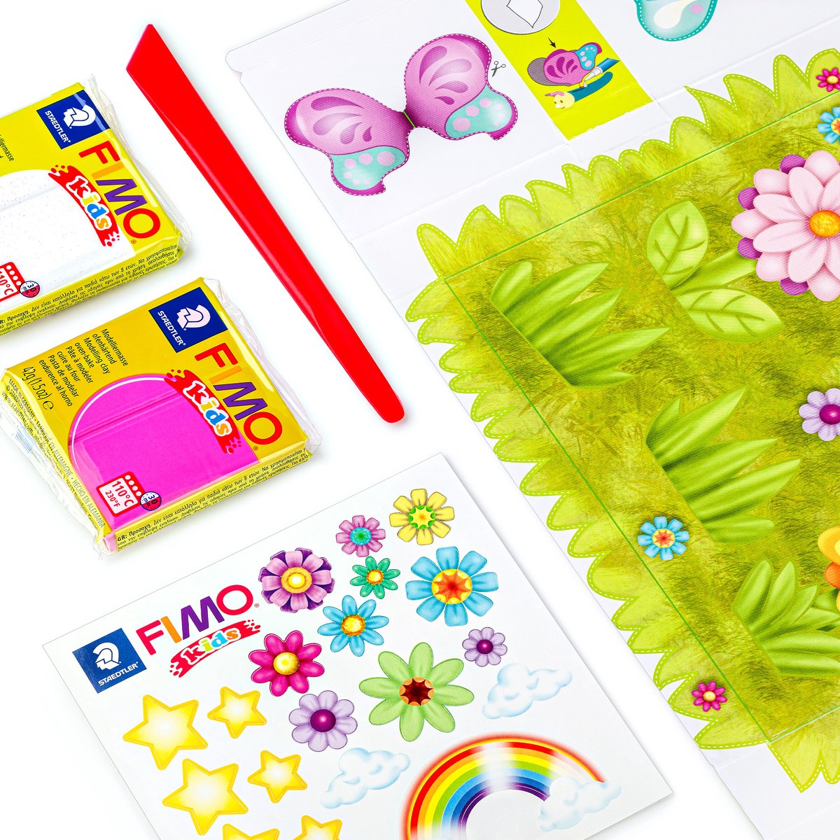 FIMO kids 8034 - ovenhardende boetseerklei - Form&Play set "Vlinder" — afbeelding 3