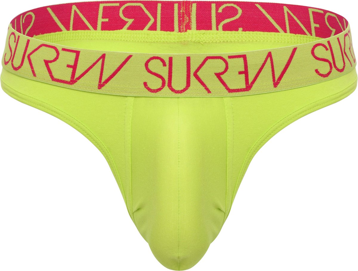 Sukrew Classic String Lime - Maat S - Heren Ondergoed
