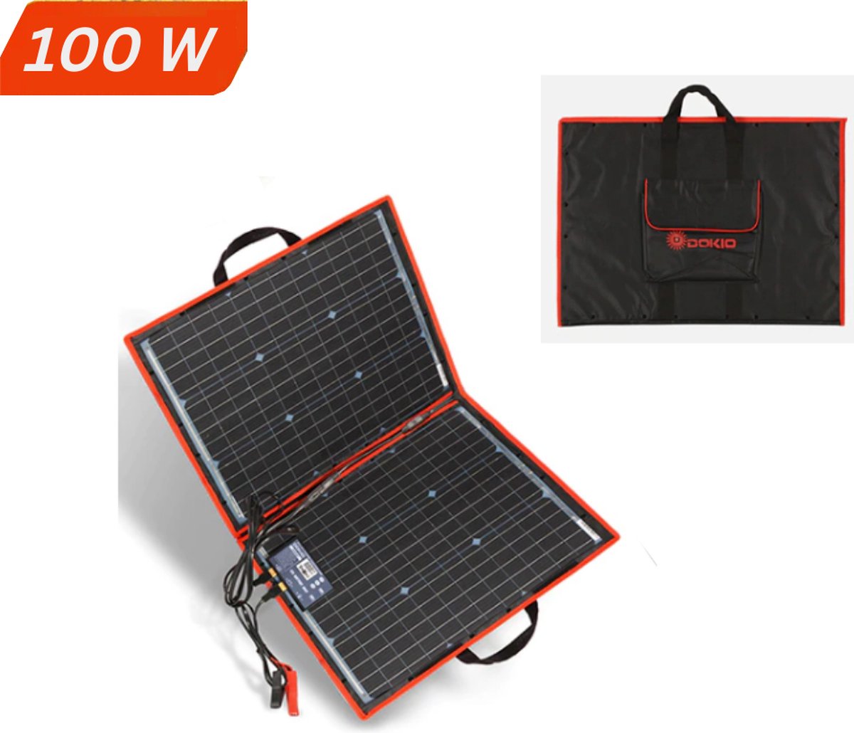 LooMar Zonnepanelen Compleet Pakket 100W - Opvouwbare Zonnepaneel Set - Zonnepaneel Camper