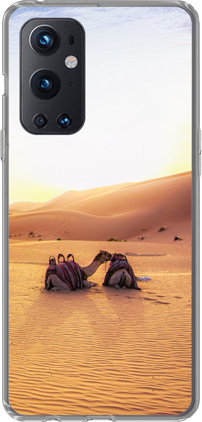 Convient pour coque OnePlus 9 Pro - Chameau - Désert - Sable - Coque de téléphone en Siliconen