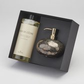 Giftbox Ugo zeepdispenser Vintage Bronze & Paris zeep Bois de Cèdre 1000ml