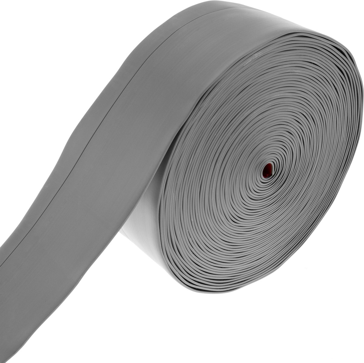 PrimeMatik - Zelfklevende flexibele plint 70 x 20 mm. Lengte 15 m grijs