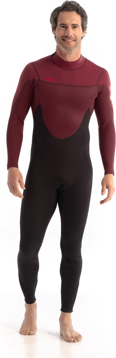 2025 Jobe Heren Perth 3/2mm Rug Ritssluiting Wetsuit - Red