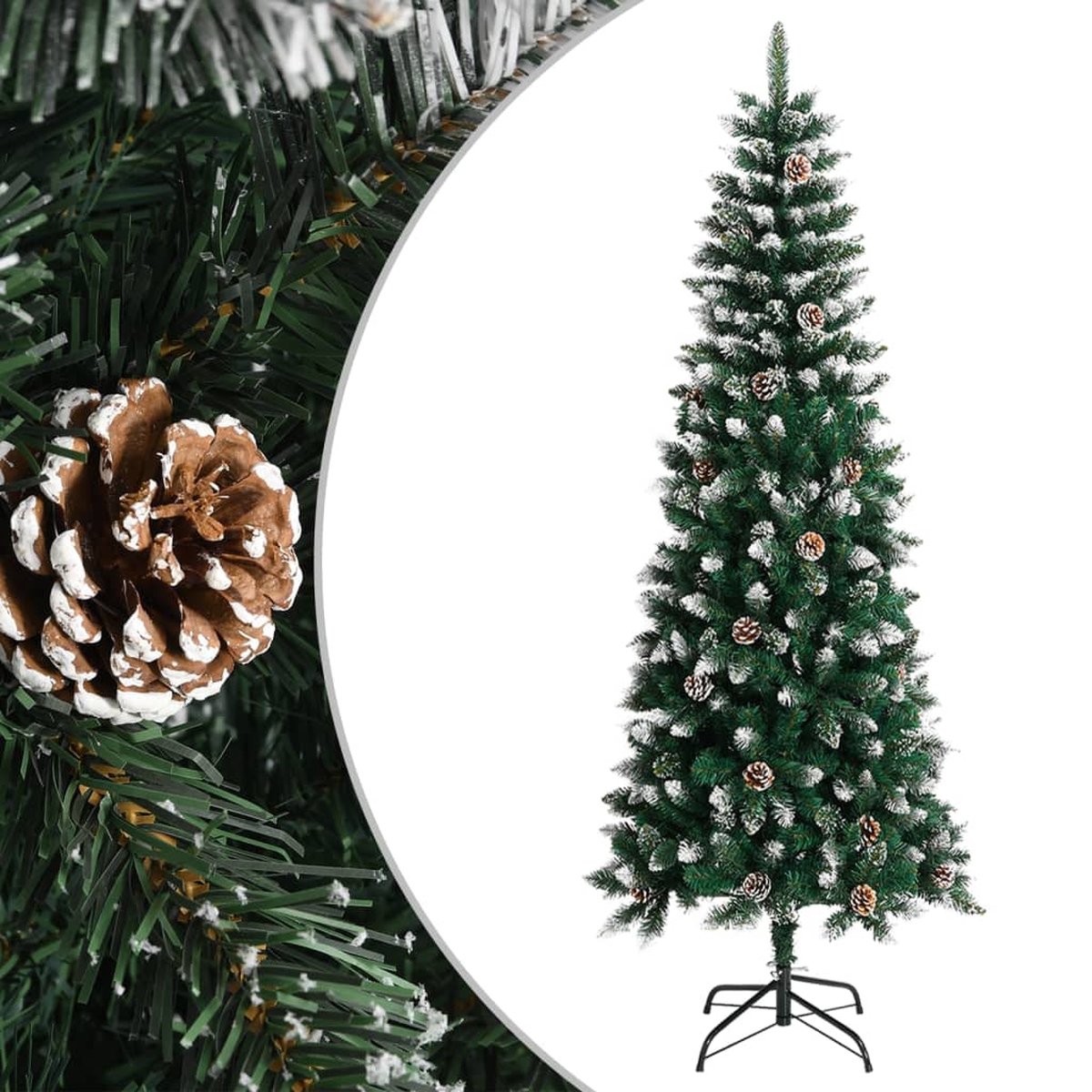 Prolenta Premium - Kunstkerstboom met standaard 240 cm PVC groen