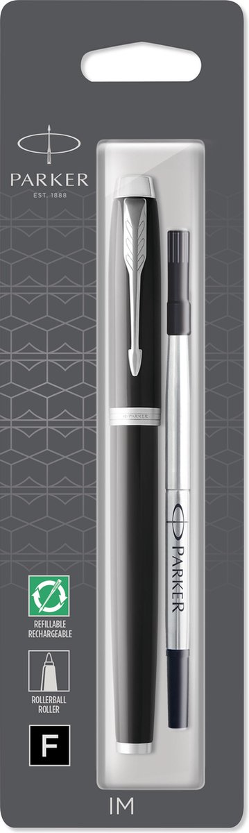 PARKER - Stylo à bille roulante IM fin (F), Noir…