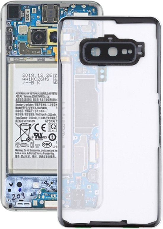 Transparante batterij achterkant met cameralensdeksel voor Samsung Galaxy  S10e / G970F... | bol