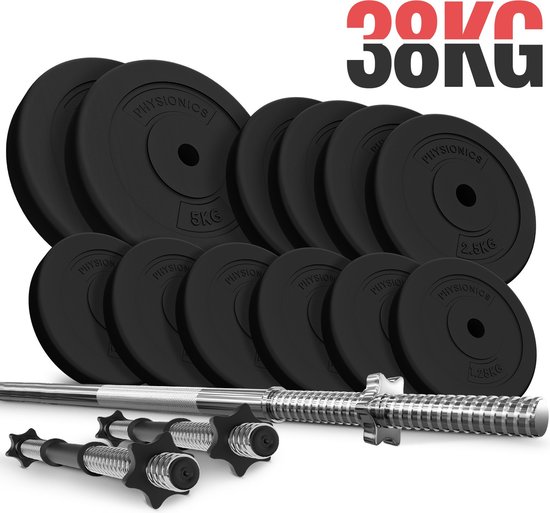 30 kg Halterschijven Set Kunststof 30 mm
