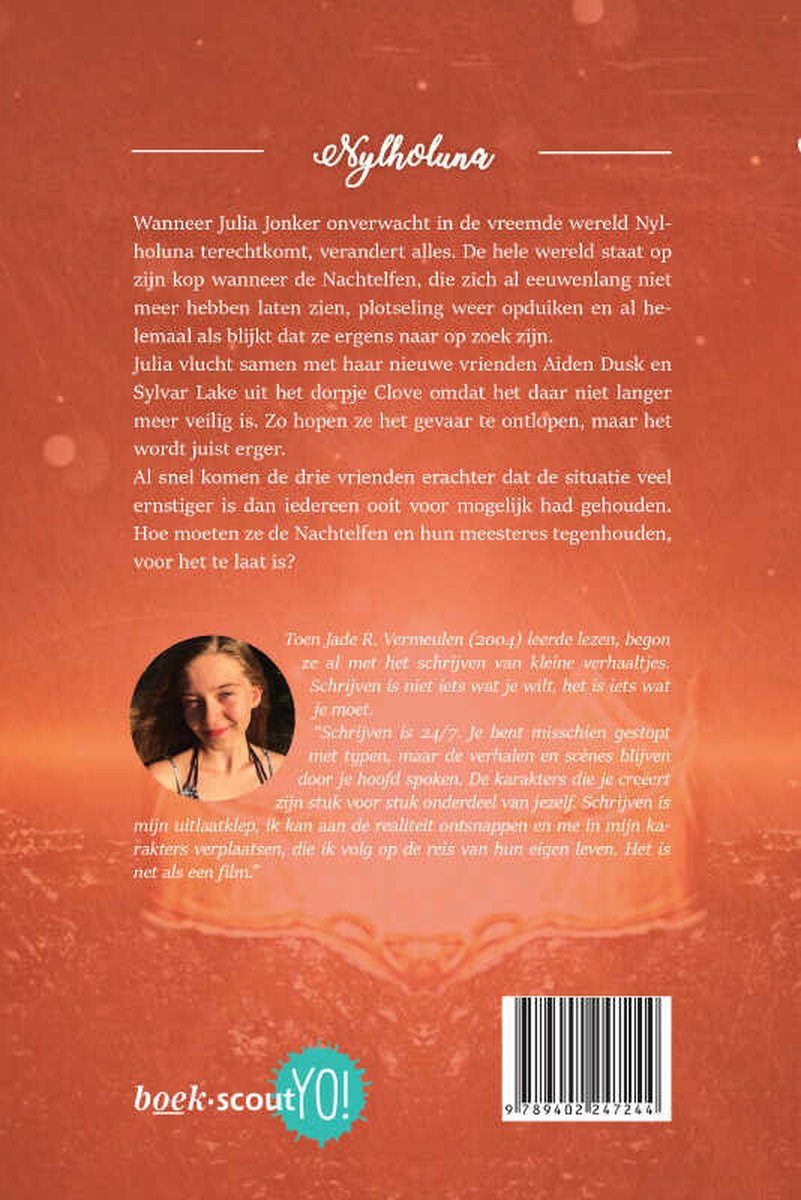 Nylholuna - Een kroon met een vloek - back cover