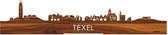 Standing Skyline Texel Palissander hout - 40 cm - Woondecoratie design - Decoratie om neer te zetten - WoodWideCities