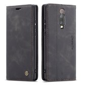 CaseMe - Hoesje geschikt voor Xiaomi Mi 9T - Wallet Book Case - Magneetsluiting - Zwart