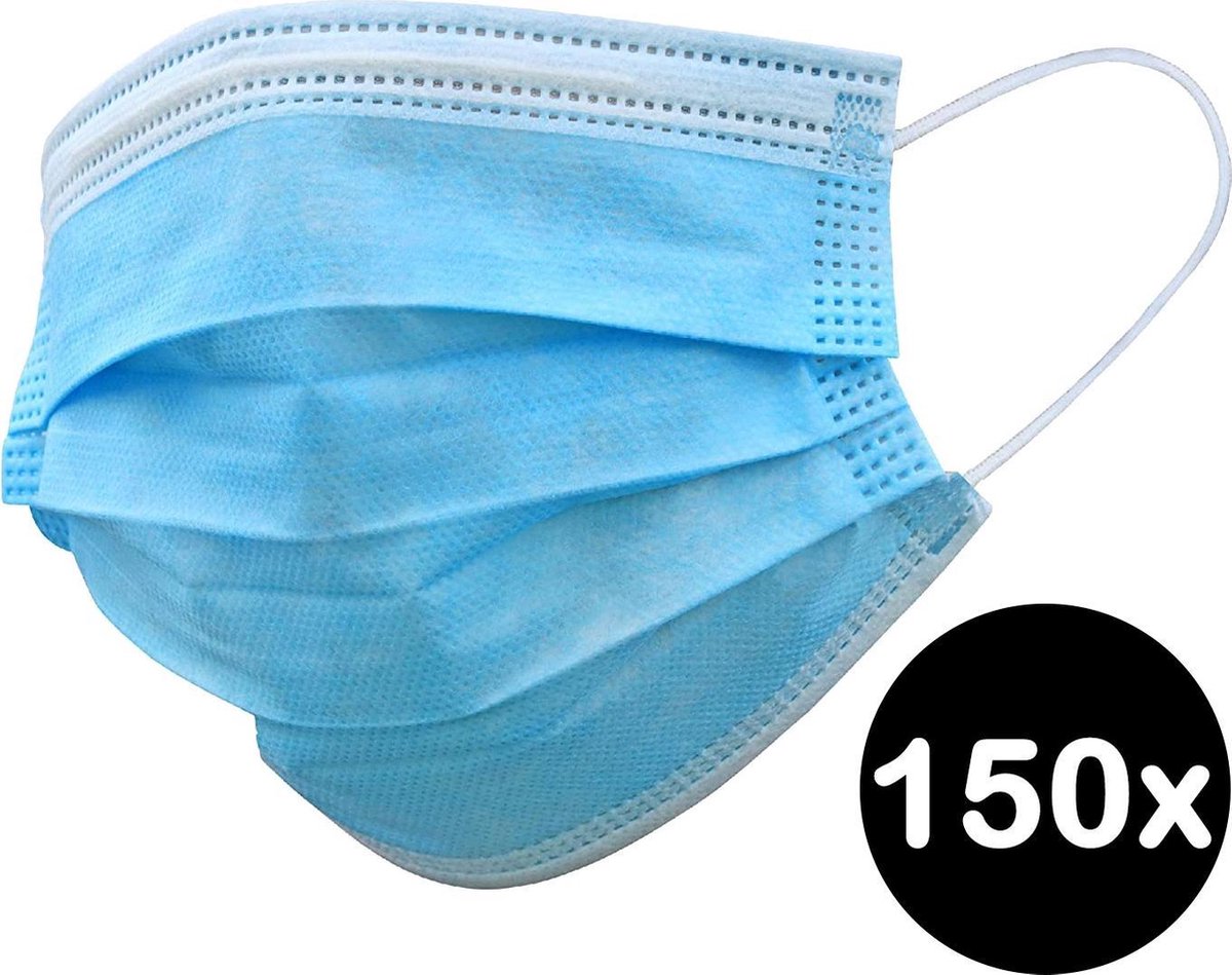 Mondkapje Wegwerp Mondkapjes Mondmasker Niet Medisch - 150 Stuks