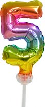 Helium cijfer ballon 5