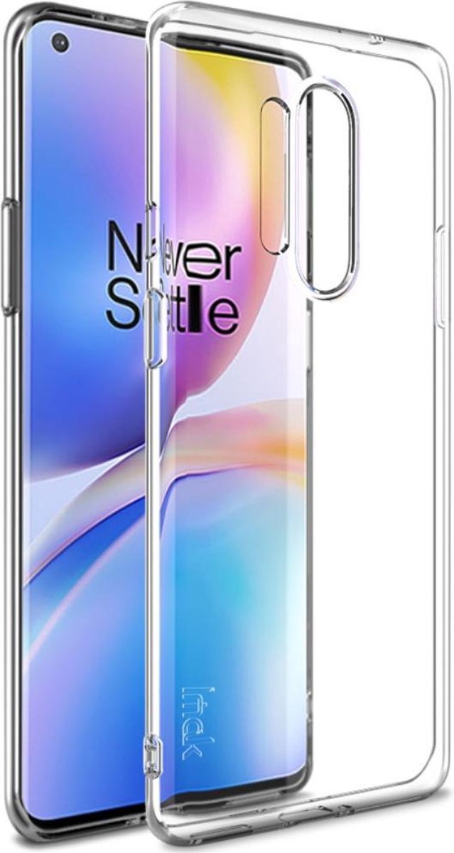 IMAK TPU Back Cover - Geschikt voor OnePlus 8 Pro Hoesje - Transparant