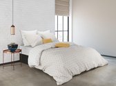 Clarysse Satijn Honeycomb - Dekbedovertrek - King size - 260x240 - Honey/Zand