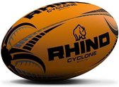 Rhino Rugbybal Cyclone Rubber/polyester Oranje Maat 3