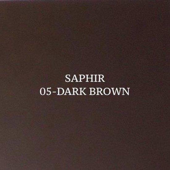 Saphir Juvacuir - 05 Marron Fonce (donker bruin) - recolorant Cuir Lisse - zacht leer kleur verbeteraar professionele kwaliteit