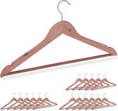 Relaxdays 18x kleerhangers hout - kledinghangers - cederhout - anti motten – broekhanger