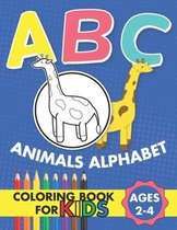 ABC Animals Alphabet Coloring Book For Kids Ages 2-4