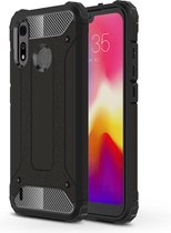Magic Armor TPU + PC Combinatie Case voor Motorola Moto P40 Play (zwart)
