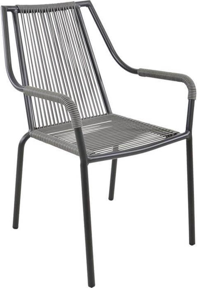 Shelo tuinstoel grijs (Set van 2)