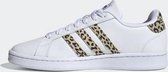adidas Grand Court sneakers dames wit/panter