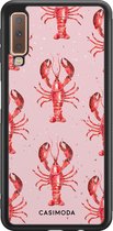Samsung A7 2018 hoesje - Lobster all the way | Samsung Galaxy A7 (2018) case | Hardcase backcover zwart