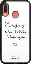 Samsung A20e hoesje - Enjoy life | Samsung Galaxy A20e case | Hardcase backcover zwart
