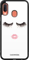 Samsung A20e hoesje - Kiss wink | Samsung Galaxy A20e case | Hardcase backcover zwart