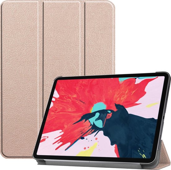 3-Vouw sleepcover hoes - Geschikt voor iPad Pro 11 inch (2020) - Goud