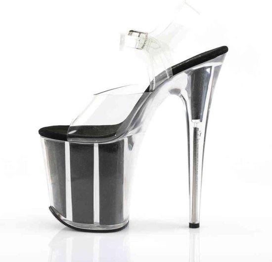 Sandale Pleaser avec bride à la cheville -35 Chaussures- FLAMINGO-808G US 5 Noir