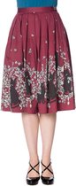 Dancing Days Rok -M- BLACK CAT BLOOM Bordeaux rood