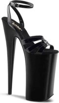Pleaser Sandaal met enkelband, Paaldans schoenen -39 Shoes- BEYOND-012 Paaldans schoenen Zwart