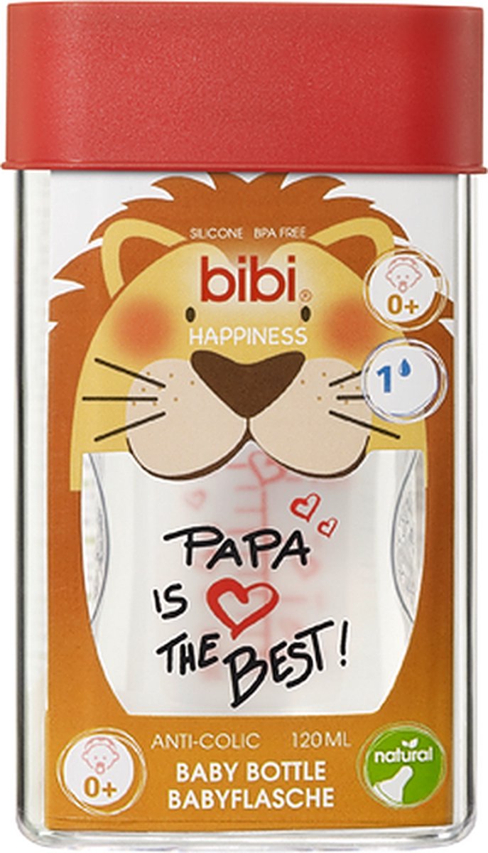 Bibi Drinkfles Papa Is The Best 120ml van Merkloos — afbeelding 2