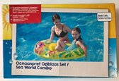 Oceaanpret Opblaas Set Zwemband + Kinderboot + Surfboard - Zwembad Zomer