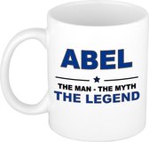 Abel The man, The myth the legend cadeau koffie mok / thee beker 300 ml